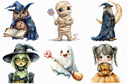 Watercolor Halloween Character, an Illustration by Craft Nest (Thumbnail 2 of 6)
