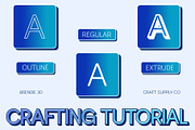Brendie 3D, a Sans Serif Font by Craft Supply Co. (Thumbnail 2 of 8)