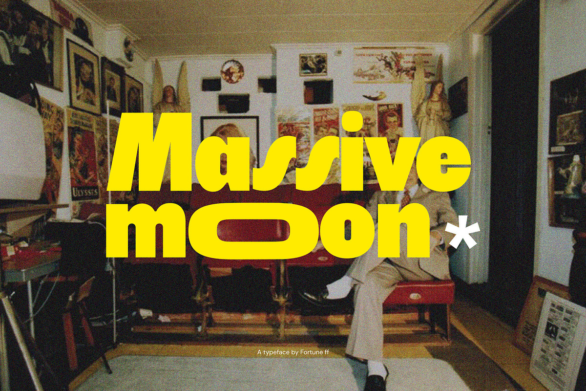 Massivemoon, a Sans Serif Font by Fortunes Co (Photo 2 of 11)