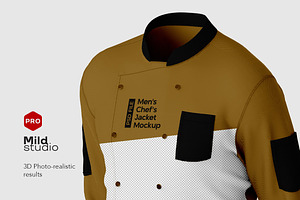 Men's Chef Jacket Mockup