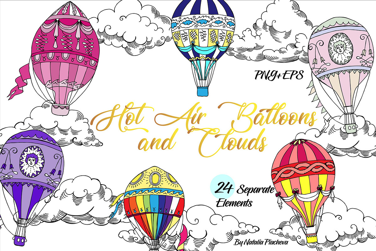 Colored Air Balloons, an Illustration by Nataliapiache (Photo 1 of 7)