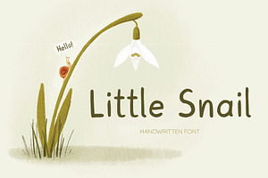Little Snail, a Handwritten Font by Jelena Sardi