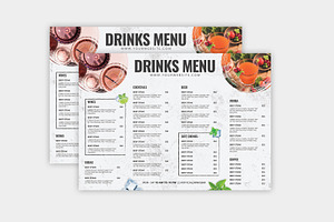 Drinks Menu Template, a Flyer Template by Stock_Design