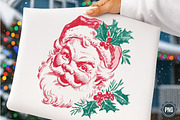 Christmas Line Art Png- Santa PNG, an Illustration by SinaCreation (Thumbnail 1 of 7)