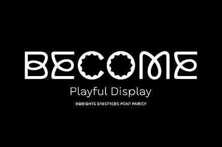 Become Display Font Family