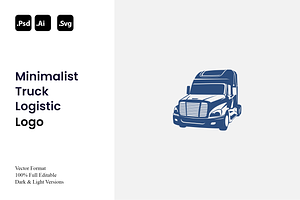 Minimalist Truck Logistic Logo, a Branding & Logo Template by Luxury Logos