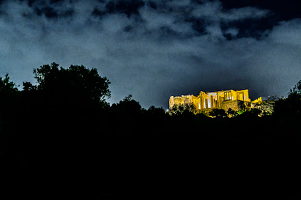 Acropolis Night Scene, Athens, Greece, an Architecture Photo by DanFLCreativo