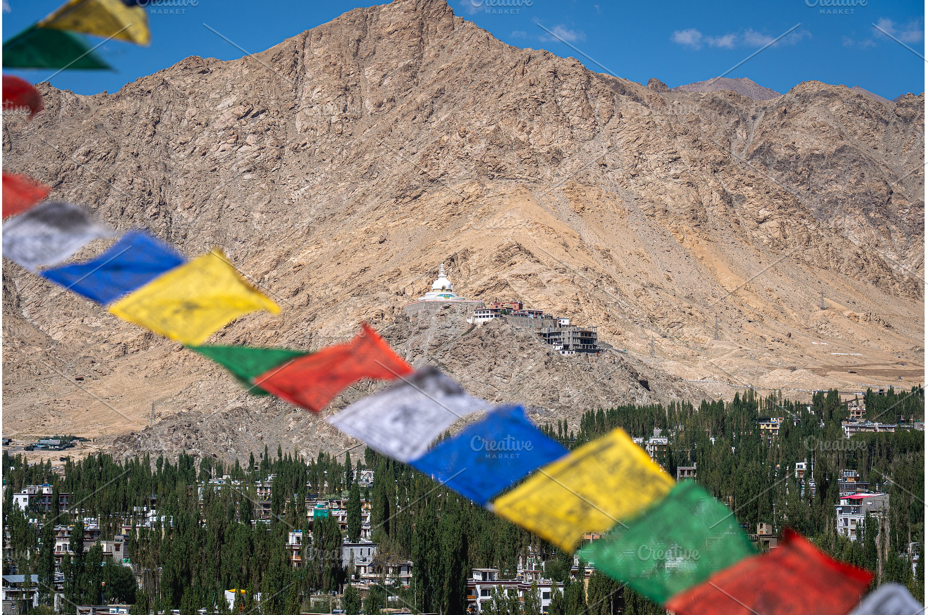 Shanti Stupa in Leh, Ladakh, an Architecture Photo by oliverfoerstner