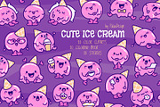 Cute Ice Cream Heat Melts, a Food Illustration by Palau (Thumbnail 1 of 12)
