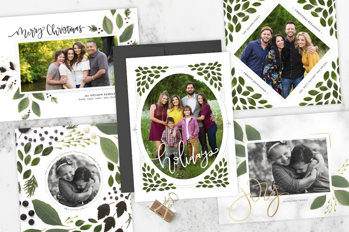 Garland | Christmas Card Budle, a Card Template by The Modern Collective (Photo 1 of 7)