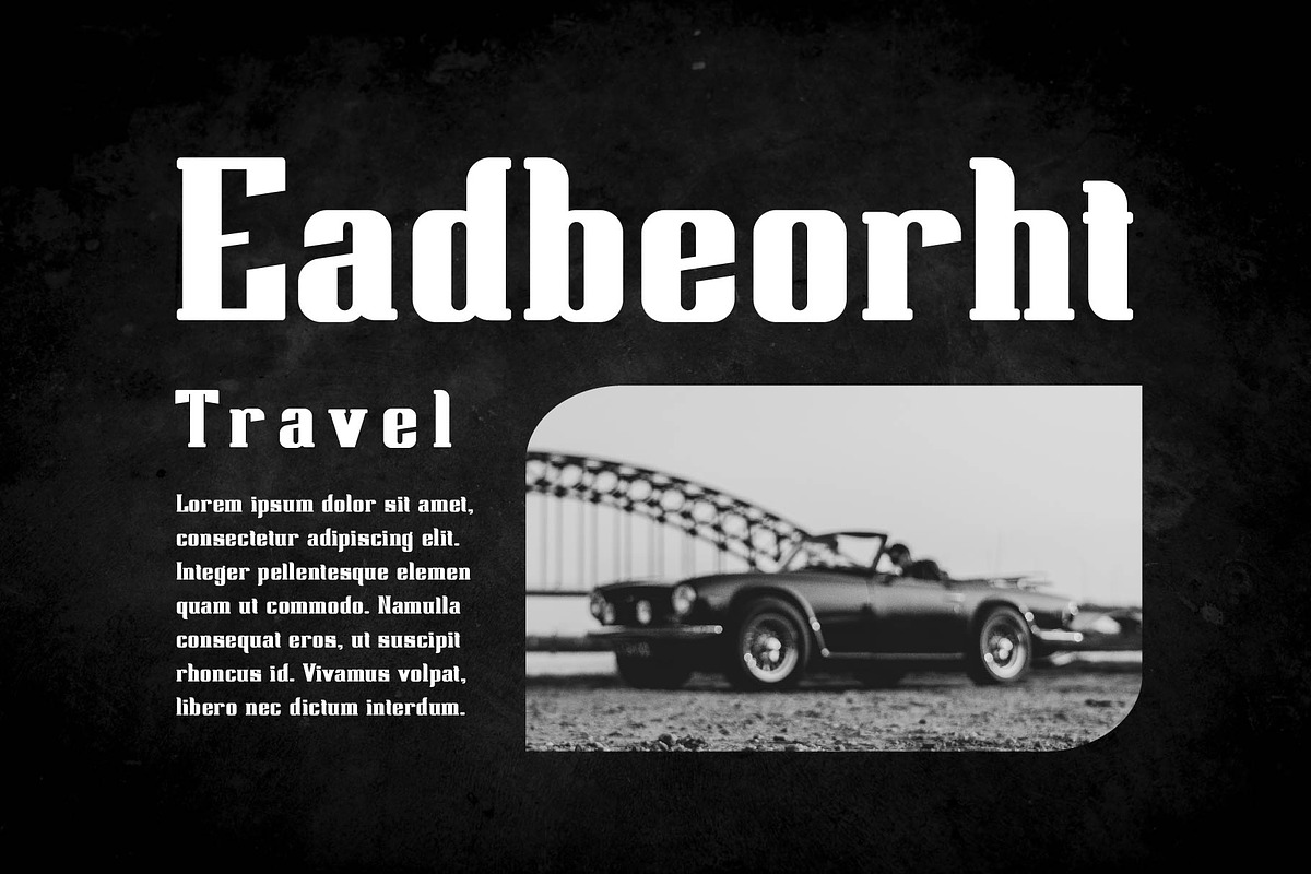 Eadger - Modern Serif Style, a Serif Font by Aqeel_Art (Photo 4 of 7)