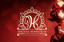 Holiday Elegant Monogram Font