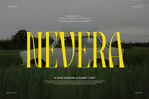 Nevera Vintage Serif Font, a Serif Font by Perfectype