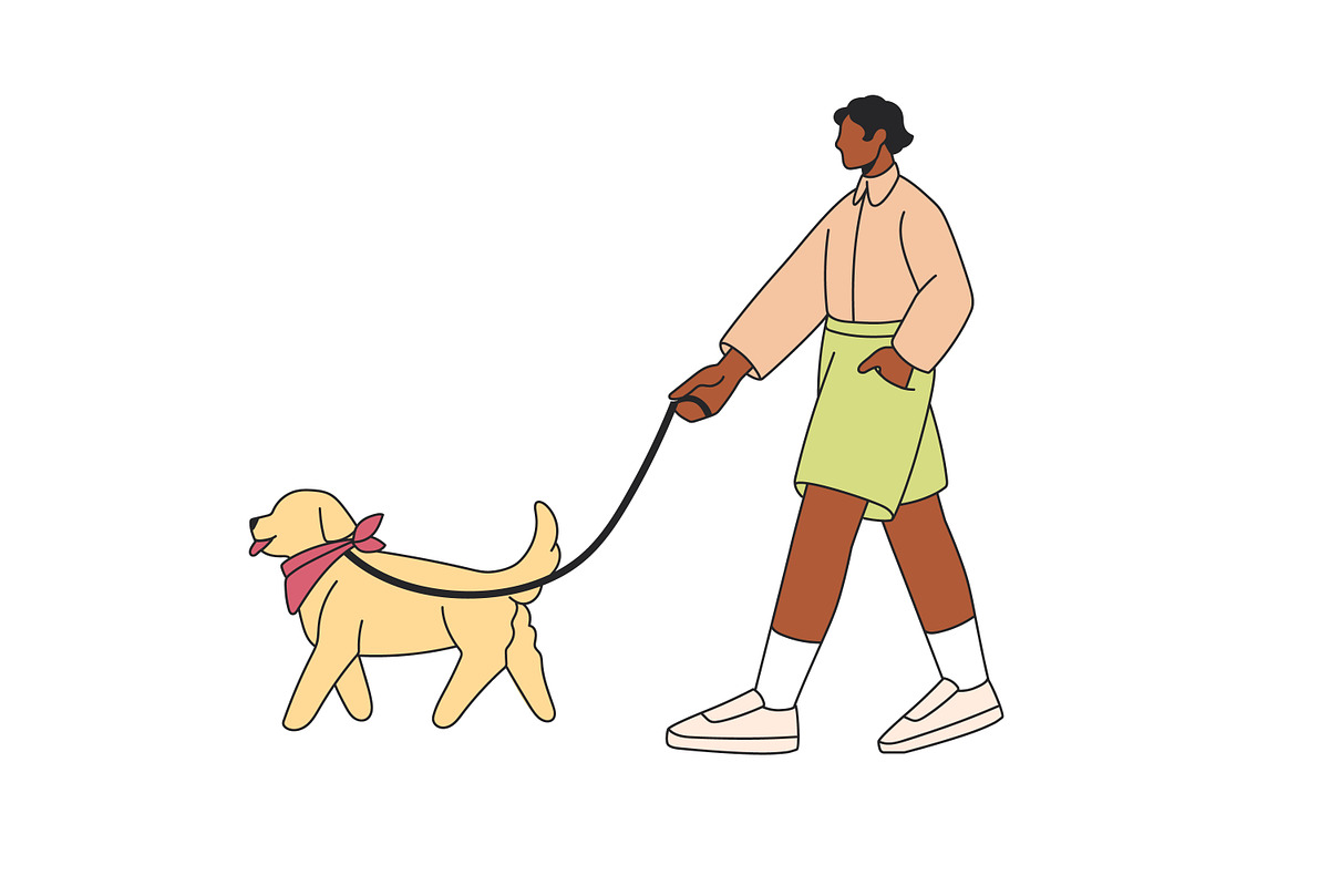 People walking on street set, a Person Illustration by Good Studio (Photo 4 of 9)