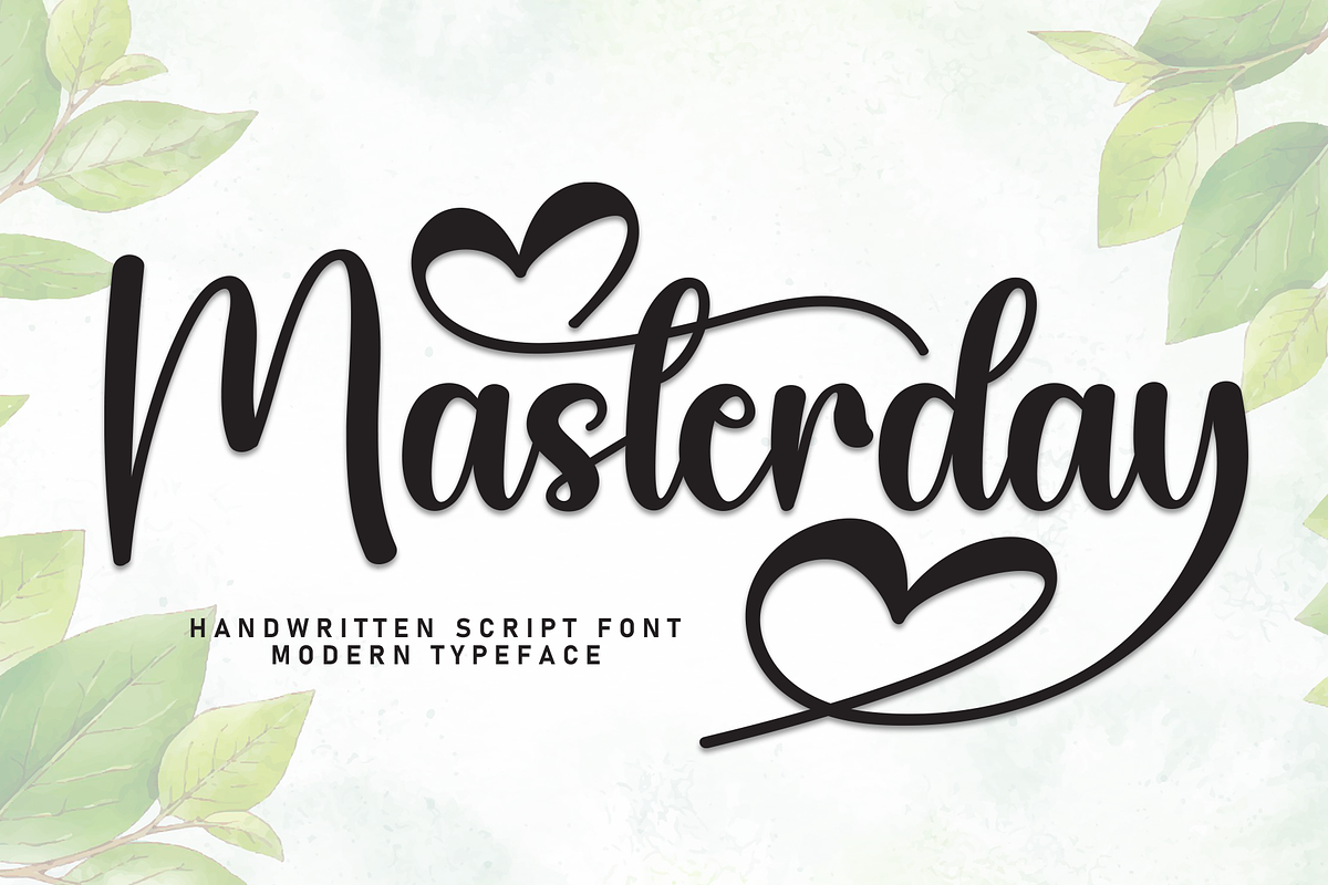 Masterday | Script Font, a Handwritten Font by Scratchones (Photo 1 of 9)