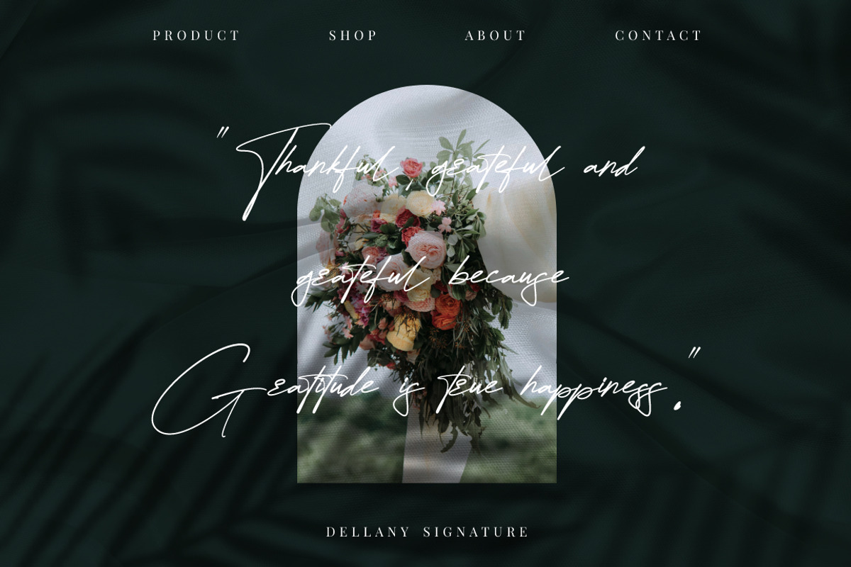 Dellany Signature Business Font, a Script Font by KennedyStudio (Photo 3 of 9)