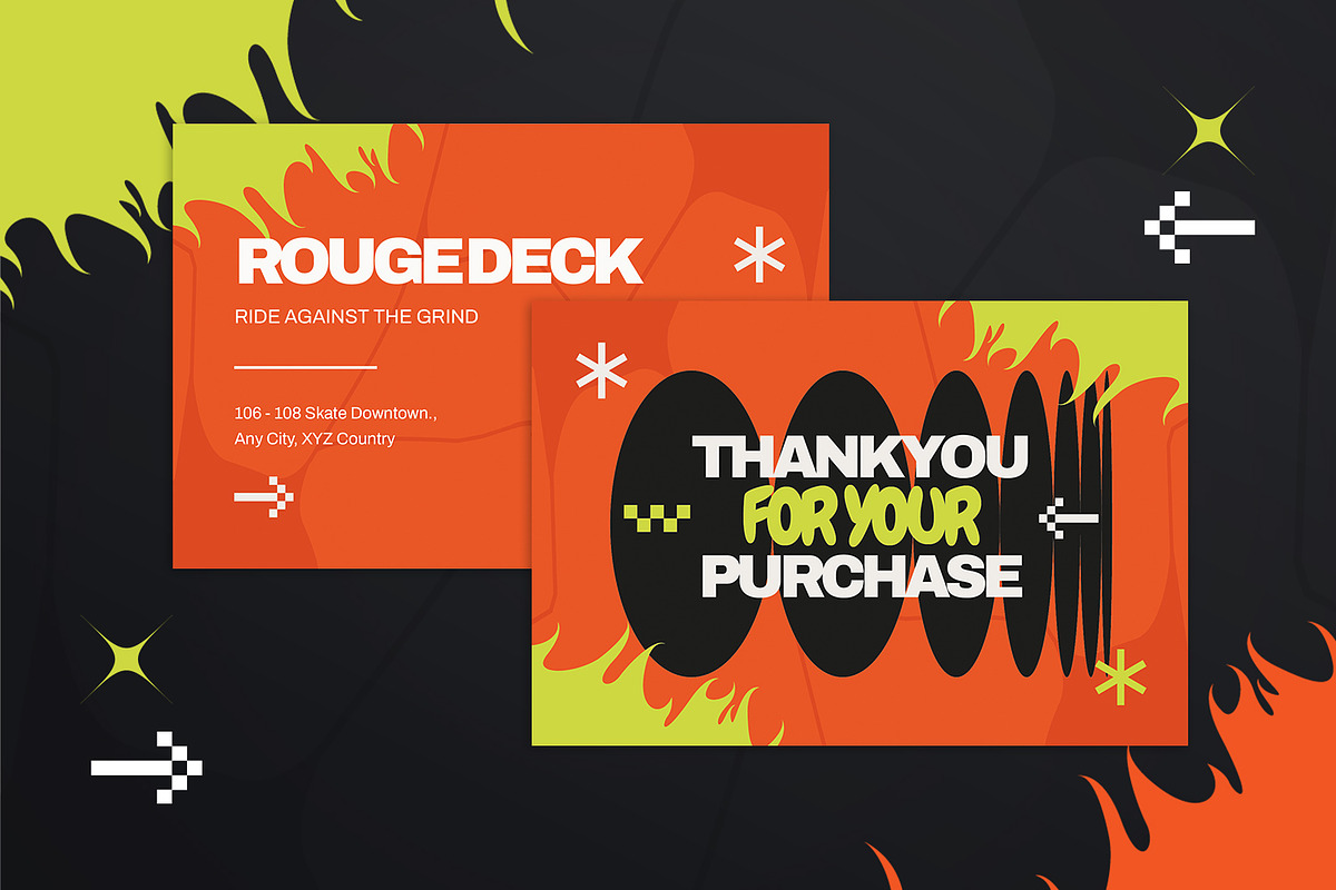 Rouge Deck - Thank You Card, a Print Template by StreaksideStd (Photo 2 of 3)
