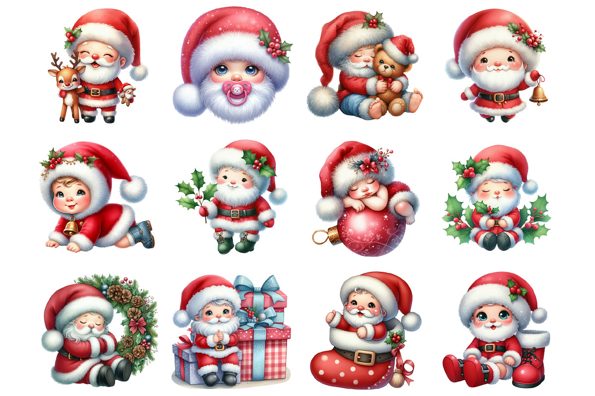 Cute Christmas Baby Santa PNG, a Graphic by CitraGraphics (Photo 3 of 4)
