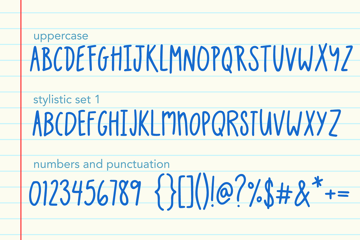 Paper Airplanes Handwritten Font, a Handwritten Font by Kellie Jayne Studio (Photo 3 of 9)