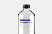 Boston Round Glass Bottle 16oz, an Object 3D Model by ashleycam3ron (Thumbnail 3 of 5)