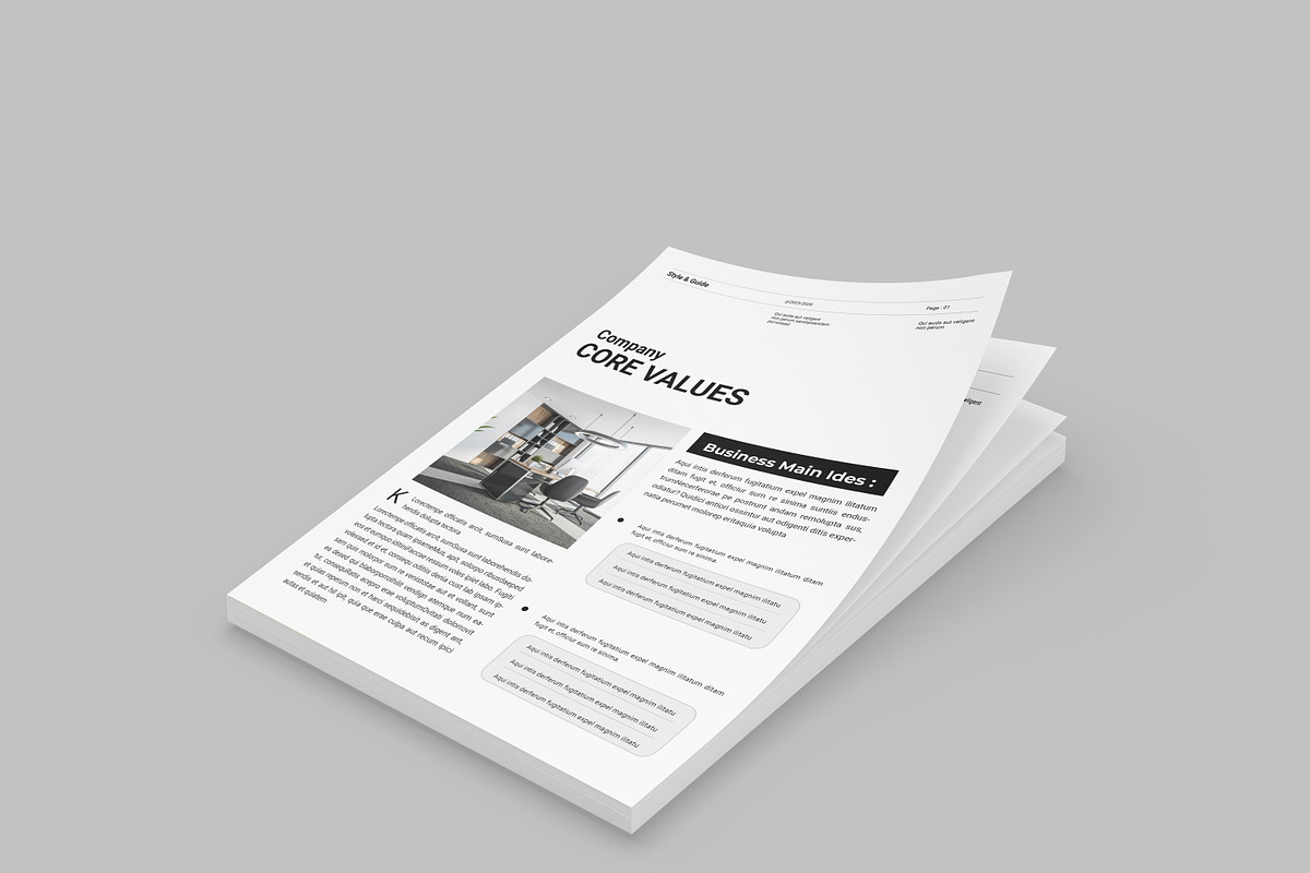 Company Profile Template, a Brochure Template by Alvi-Studio (Photo 5 of 6)
