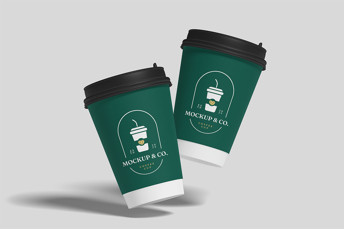 Paper Coffee Cup Mockups | Caffeine, a Cups & Container Mockup by Compositing Studio (Photo 16 of 20)