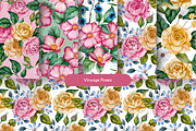 Watercolor Seamless Pattern Bundle, a Seasonal Illustration by Red Ink (Thumbnail 5 of 14)