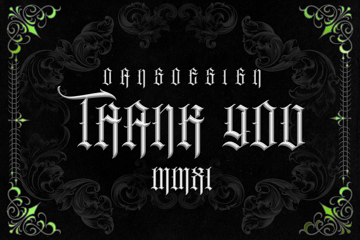 SERVETUS BLACKLETTER presale, a Blackletter Font by dansdesign (Photo 8 of 8)