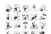 Remote Work Vector Illustrations AI, an Illustration by Vector Portal (Thumbnail 7 of 8)