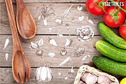 Hand-drawn vegetables. vector, a Food Illustration by Margo Miller (Thumbnail 2 of 5)