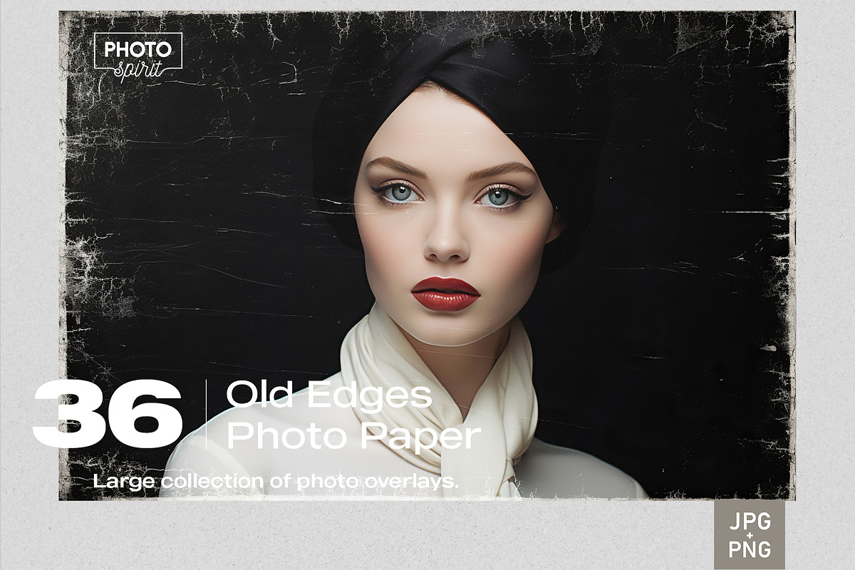 Old Edges Photo Paper Overlays, a Brushes & More by PhotoSpirit (Photo 1 of 8)