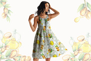 Watercolor Argan Oil & Fruit Pattern, a Pattern Graphic by StudioGlouna (Thumbnail 2 of 3)