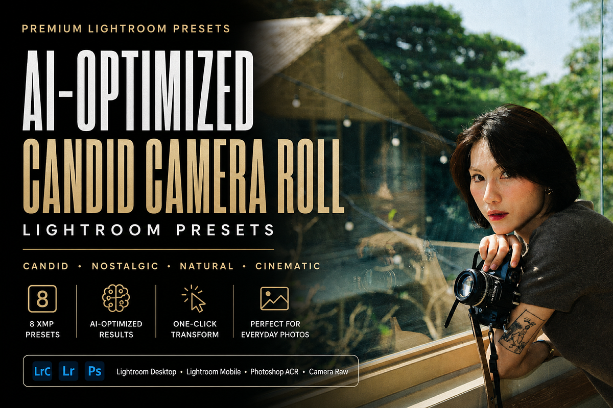 Candid Camera Roll Lightroom Presets, a Preset Add-On by AAA Presets (Photo 1 of 10)