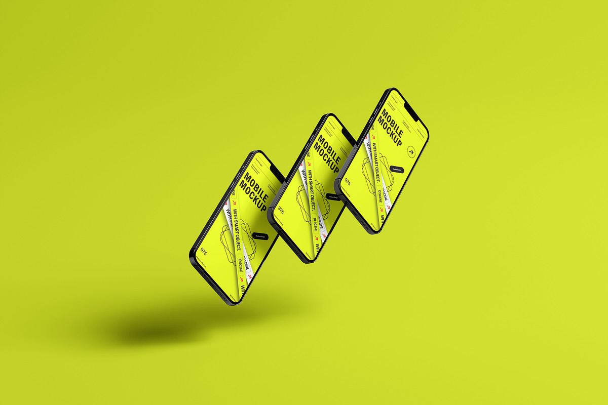 10 Screen Mockup Multi iPhone, an iPhone Mockup by East Gallery (Photo 4 of 10)