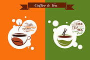 2 Coffee & Tea vector designs, a Food Illustration by zoya (Thumbnail 1 of 3)