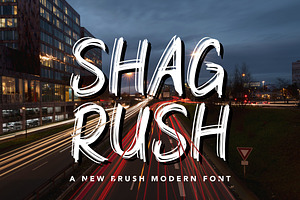 Shagrush Brush Font