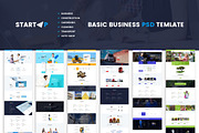 Startup | Basic Business PSD Website, a Websites & App Template by Milo Studio (Thumbnail 1 of 13)