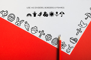 Easter Icons - Dingbat Font