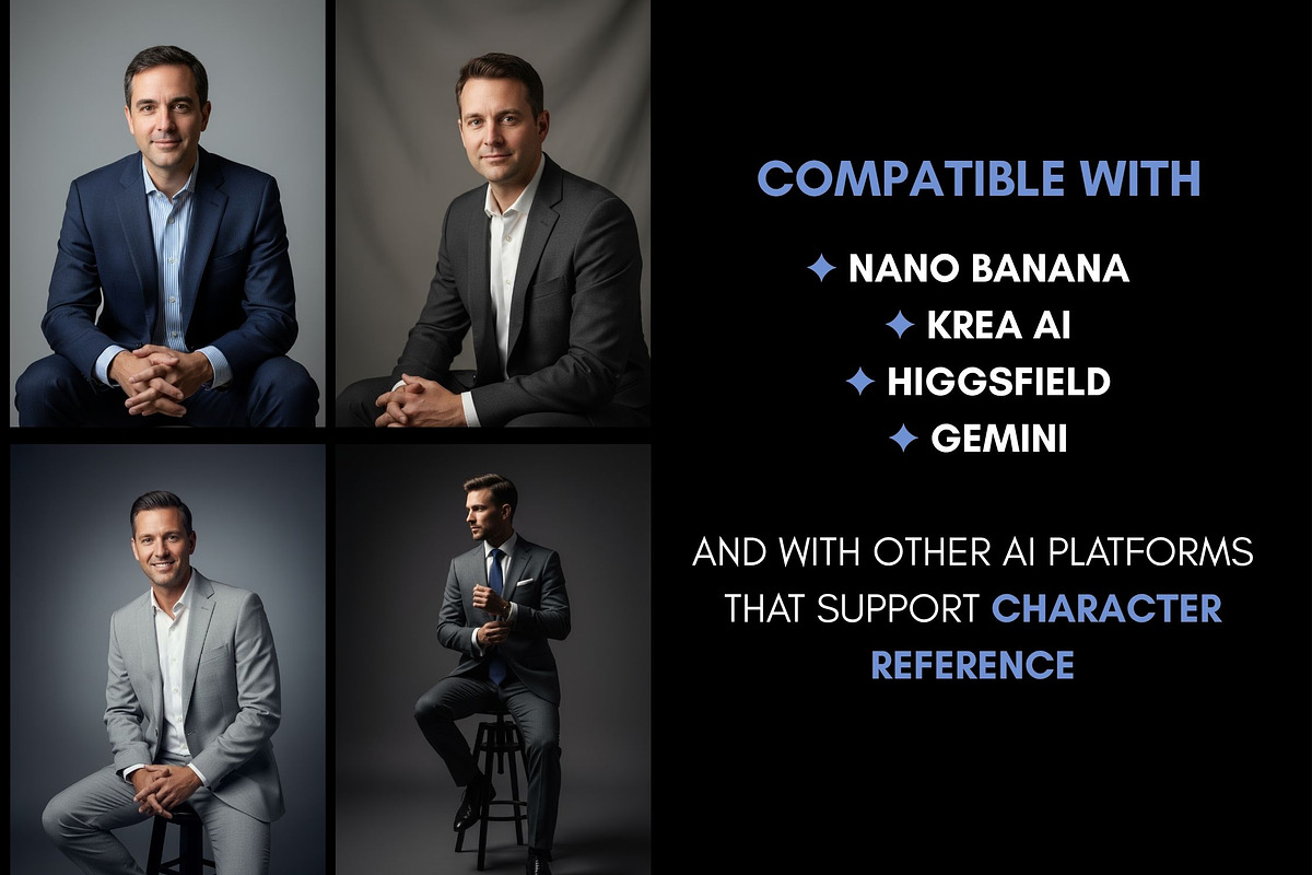 40 AI Business Man Photo Prompts, a Business Photo by Selenique Studio (Photo 5 of 13)