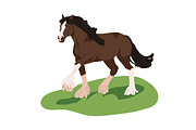 Horses, equine animals running set, an Animal Illustration by Good Studio (Thumbnail 9 of 13)