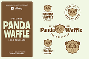 Panda Waffle Logo Template, a Branding & Logo Template by Headfonts (Thumbnail 1 of 3)