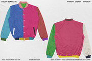 Varsity Jacket - Mockup, a Hoody Mockup by DaldSgh (Thumbnail 10 of 21)