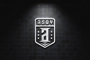 Shiny Logo On Wall Mockup, a Mockup by WudelMbois Studio (Thumbnail 3 of 3)