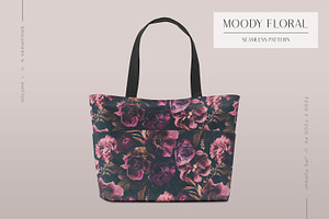 Moody Floral Seamless Pattern