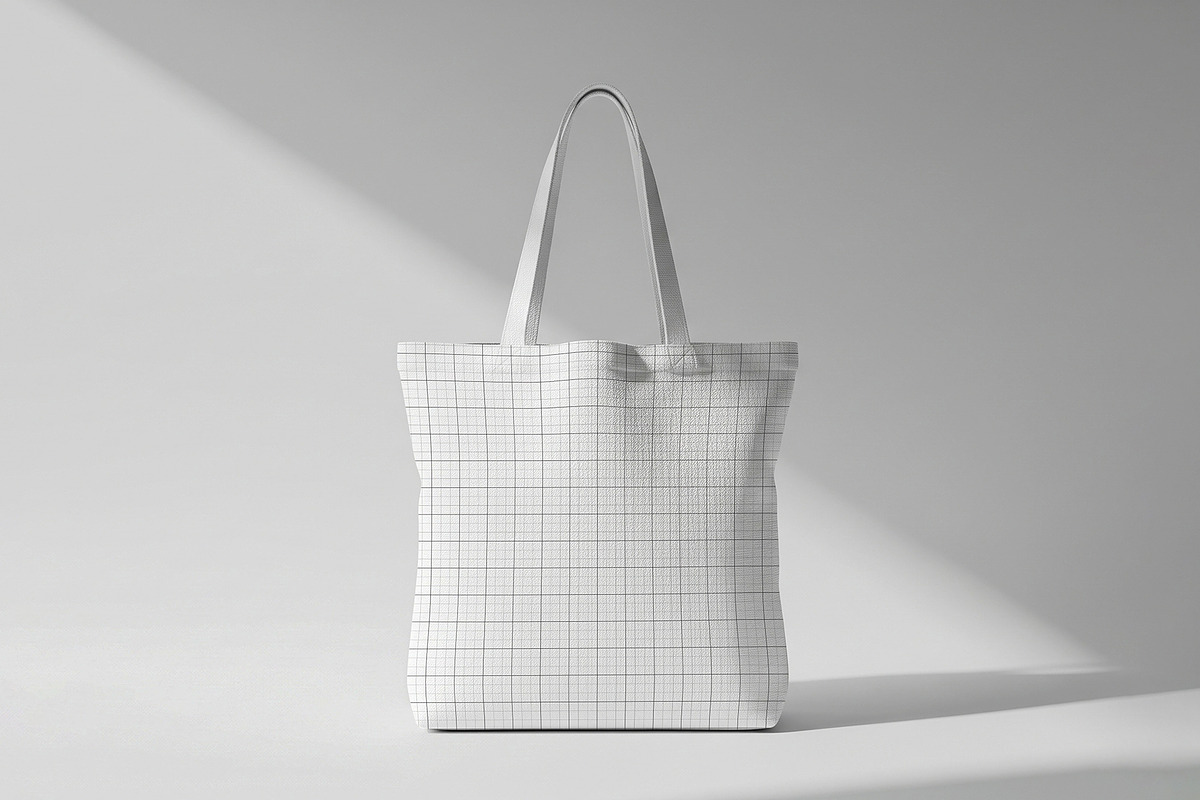 Real Tote Bag Mockup, a Packaging Mockup by PixelWink (Photo 2 of 3)