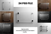 Glass logo Mockup PSD file., an Advertising Mockup by samsulpassive (Thumbnail 5 of 5)