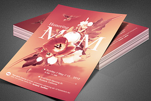 Honoring Mom Church Flyer Template, a Flyer Template by loswl