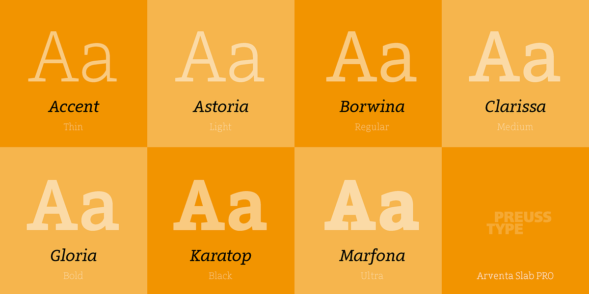 Arventa Slab Pro, a Slab Serif Font by preussTYPE (Photo 9 of 10)