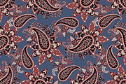 Paisley seamless fabric patterns, a Pattern Graphic by antalogiya (Thumbnail 3 of 6)
