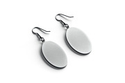 White Oval Earring Jewelry 3D Model, an Object 3D Model by rebrandy (Thumbnail 9 of 9)